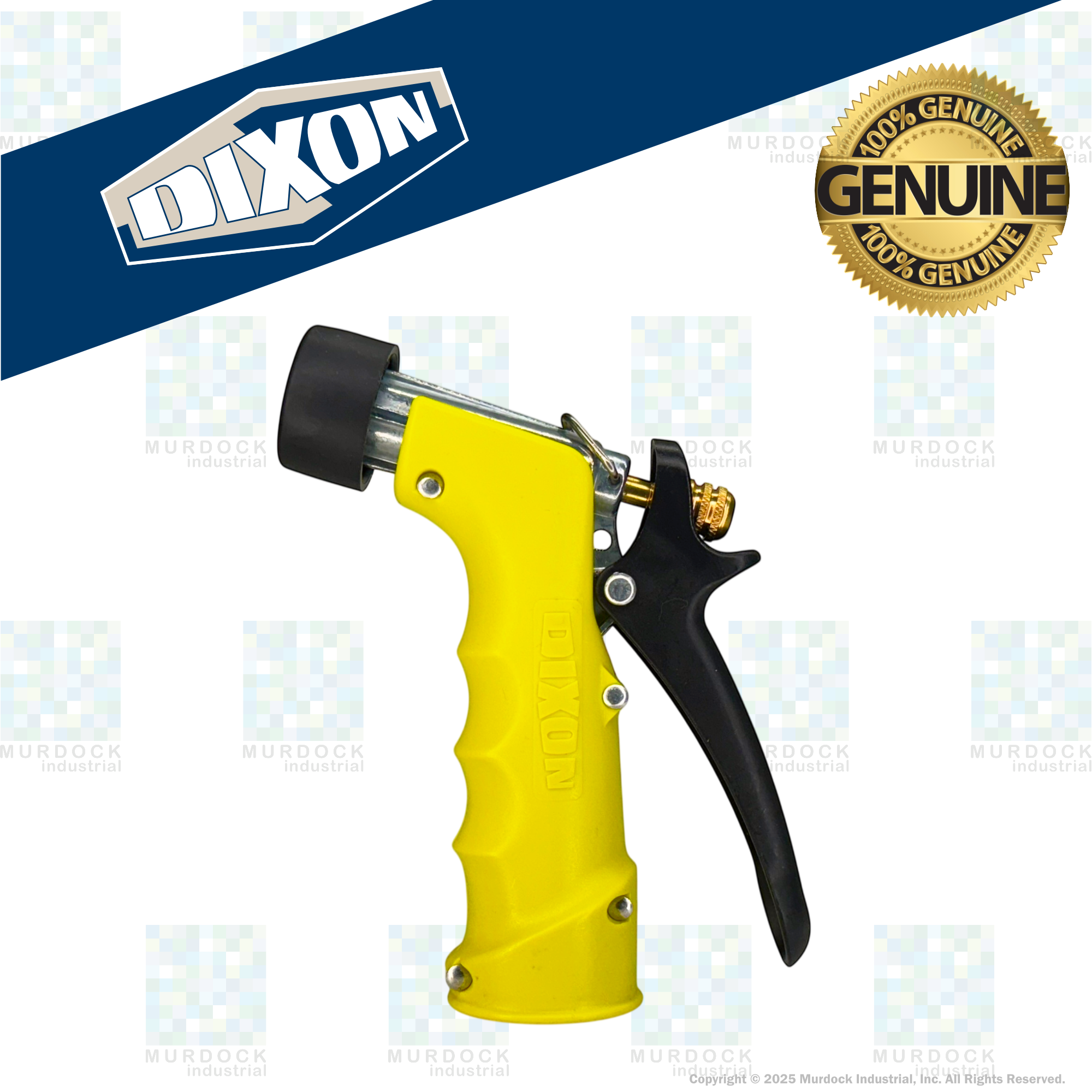 SN75 by Dixon Valve | Insulated Water Nozzle | 3/4" Female GHT | Chrome Plated Zinc