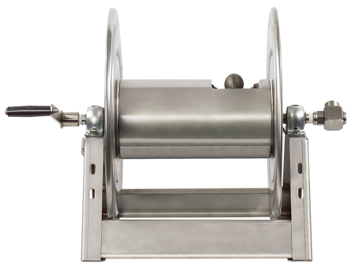 1125-5-100-SP by Coxreels | 1125-SS Series | 3,000 PSI Hand Crank Hose Reel | 3/4" Hose ID, 3/4" FNPT Inlet | Stainless Steel | 100ft Capacity, Hose Not Included