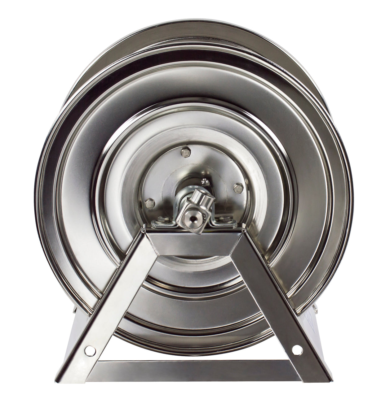 1125-4-200-SS by Coxreels | 1125-SS Series | 3,000 PSI Hand Crank Hose Reel | 1/2" Hose ID, 1/2" FNPT Inlet | Stainless Steel | 200ft Capacity, Hose Not Included