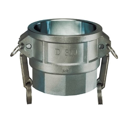 SS-D050 by Kuriyama | SS-D Series | Part D | Cam & Groove Adapter | 1/2" Adapter x 1/2" Female NPT | 316 Stainless Steel