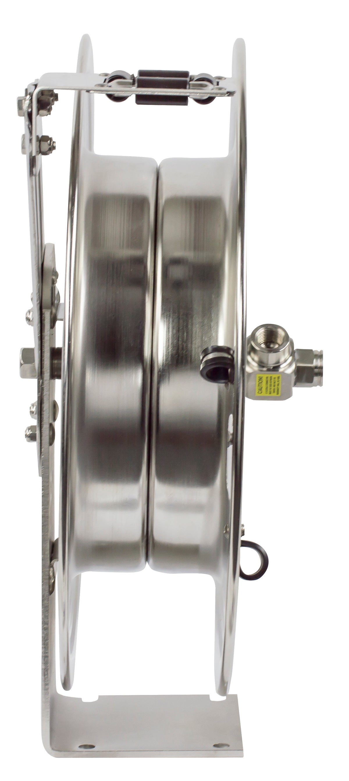 MPL-N-450-SS by Coxreels | MP-SS Series | 2,500 PSI Spring Driven Hose Reel | 1/2" Hose ID, 1/2" FNPT Inlet | Stainless Steel | 50ft Capacity, Hose Not Included