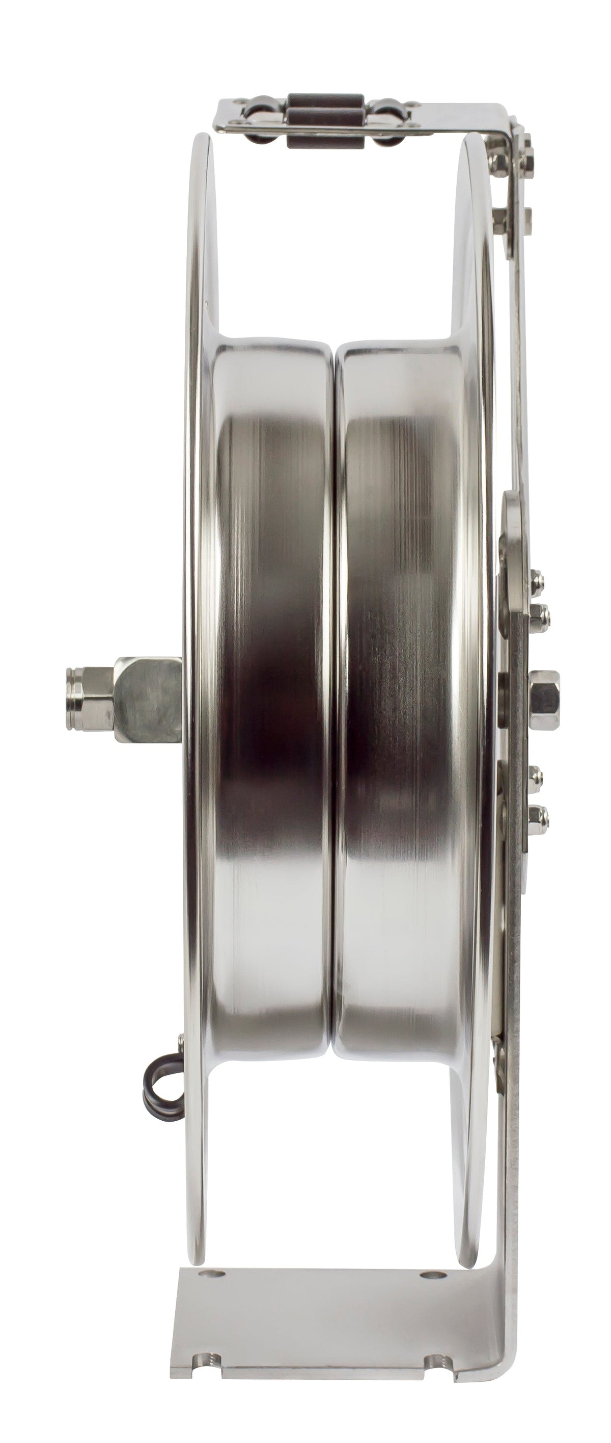 SHL-N-525-SS by Coxreels | SH-SS Series | 300 PSI Spring Driven Hose Reel | 3/4" Hose ID, 3/4" FNPT Inlet | Stainless Steel | 25ft Capacity, Hose Not Included