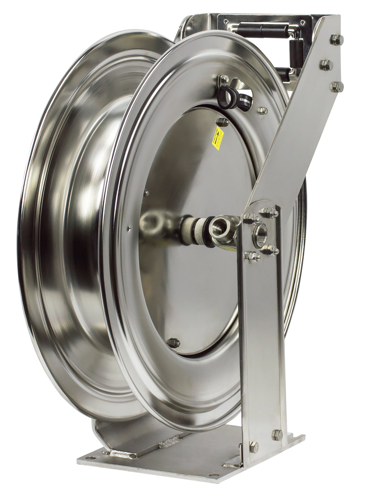 TSHL-N-475-SS by Coxreels | T-SS Series | 300 PSI Spring Driven Hose Reel | 1/2" Hose ID, 1/2" FNPT Inlet | Stainless Steel | 75ft Capacity, Hose Not Included