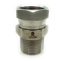 SS1404-16-16 by Midland | 1" Male NPT x 1" Female NPSM Swivel | Adapter | 316 Stainless Steel