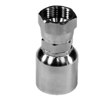SS43-06-04FJ by Midland | 3/8" Hose Barb x 7-16-20 Female JIC 37° Flare Swivel | 316 Stainless Steel