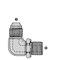 SS9069-06-16 by AdaptAll | -06 Male JIC x 16mm Male Metric | Adjustable 90° Elbow | Stainless Steel