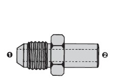 SS9200-12-20 by AdaptAll | -12 Male JIC x 20mm Metric Standard Pipe | Stainless Steel