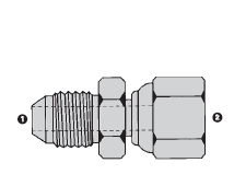 SS9240-12-12 by AdaptAll | -12 Male JIC x -12 Female BSPP | Swivel Adapter | Stainless Steel