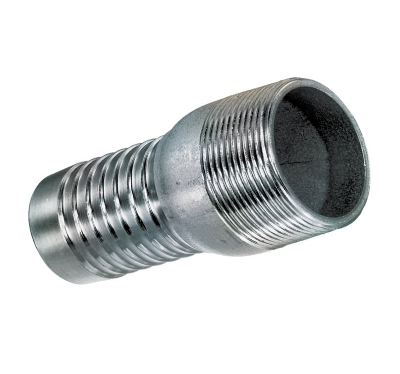 SSN304-075 by Kuriyama | SSN-304 Series | Combination Hose Nipple | 3/4" Male NPT x 3/4" Hose Barb | 304 Stainless Steel