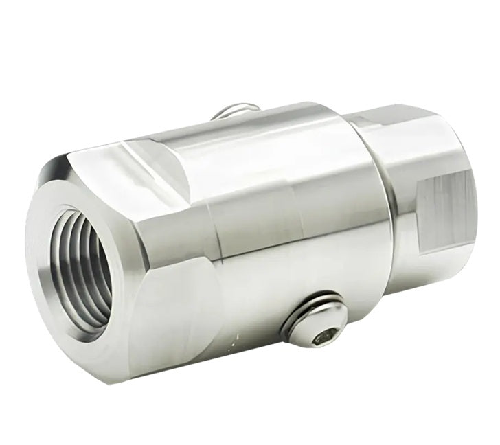 SS12DBFP75XFP75-304-AL by Super Swivel | 15098-304-AL | 3/4-14 Female Pipe NPTF x 3/4-14 Female Pipe NPTF | 0.689" Through Hole | Straight | 304 Stainless Steel | AFLAS Seal