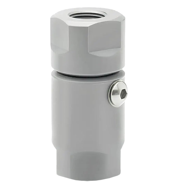 SS4FP25XFP25-440-ETP by Super Swivel | 1007-440-ETP | 1/4-18 Female Pipe NPTF x 1/4-18 Female Pipe NPTF | 0.250" Through Hole | Straight | Stainless Steel | Extreme Viton® Seal