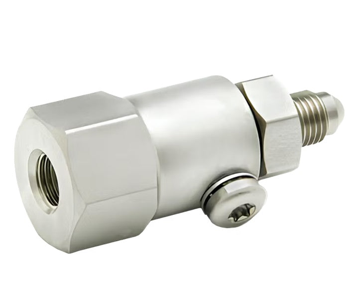SS20MJ20XFJ20-Ni-V by Super Swivel | 1353-Ni-V | 1-5/8-12 Male 37° JIC x 1-5/8-12 Female 37° JIC | 1.078" Through Hole | Straight | Electroless Nickel | Viton Seal