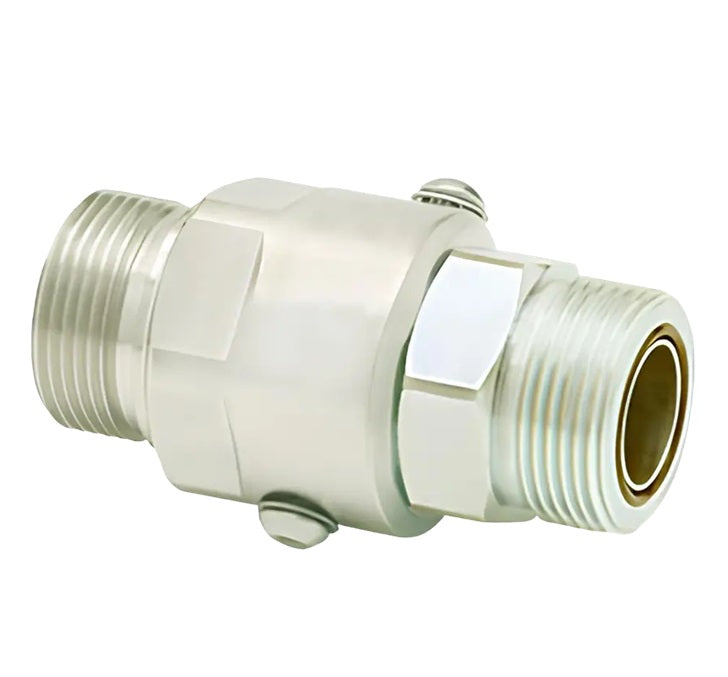 SS16DBMFS16XMFS16-Z-90V by Super Swivel | 16073-Z-90V | Super Duty Swivel | 1-5/16-12 Male Face Seal MFS x 1-5/16-12 Male Face Seal MFS | Straight | Zinc | Viton Seal