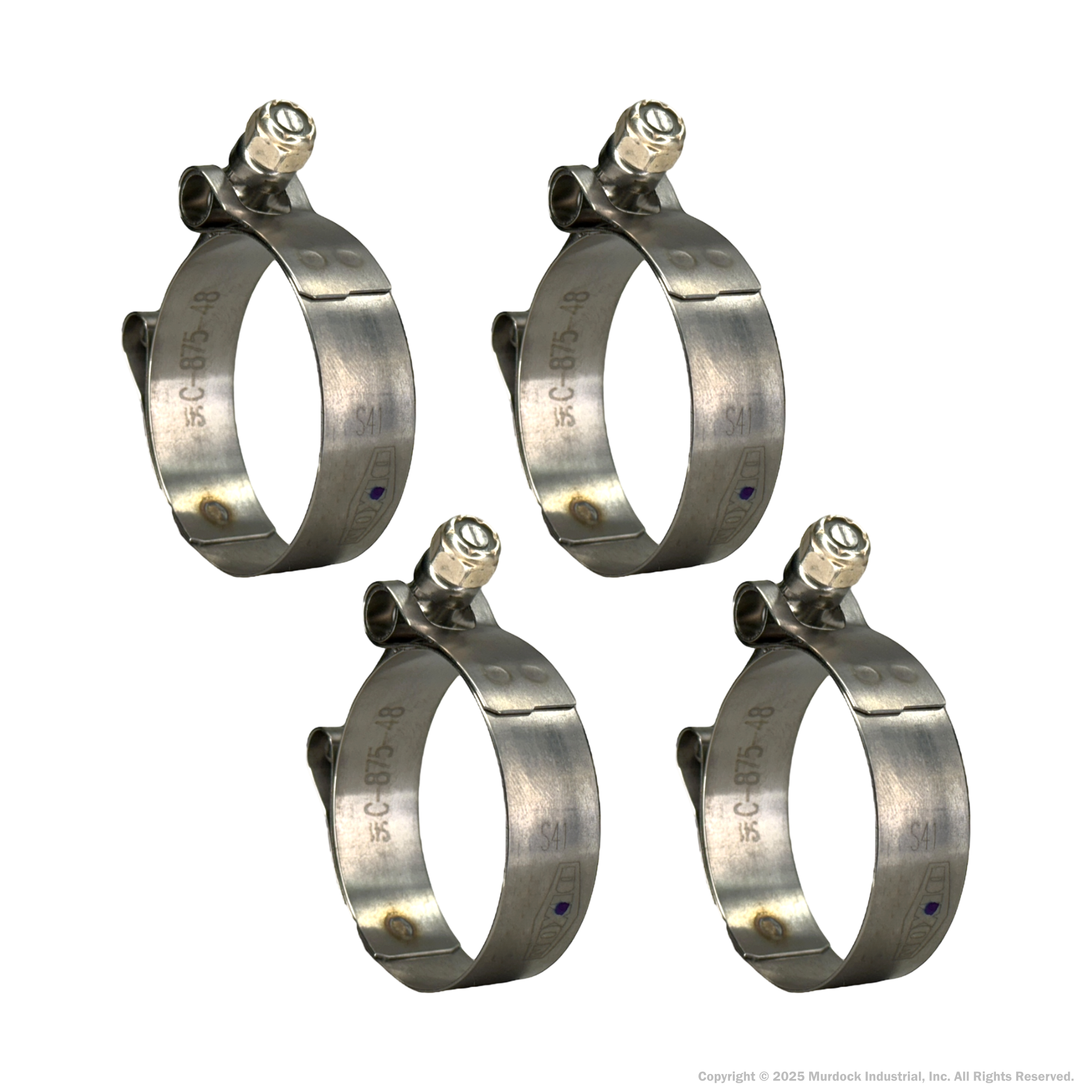 STBC175 by Dixon Valve | Style STBC | T-Bolt Clamp | 3/4" Band Width | Hose OD Range: from 1.56" to 1.81" | 300 Stainless Steel Band & Bolt