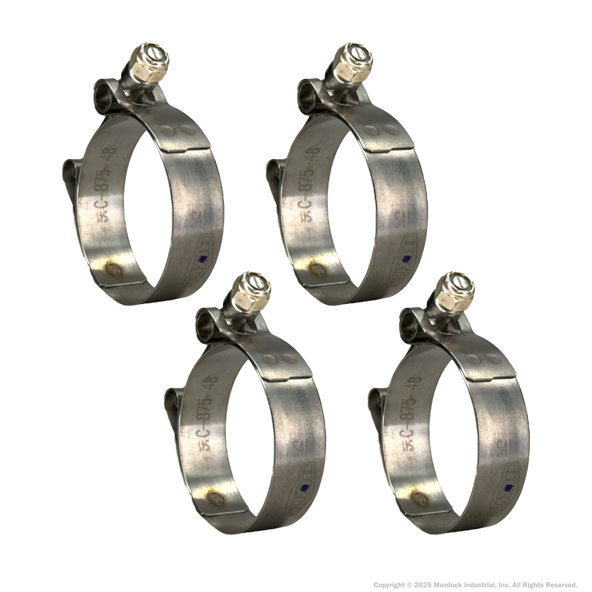 STBC200 by Dixon Valve | Style STBC | T-Bolt Clamp | 3/4" Band Width | Hose OD Range: from 1.81" to 2.06" | 300 Stainless Steel Band & Bolt