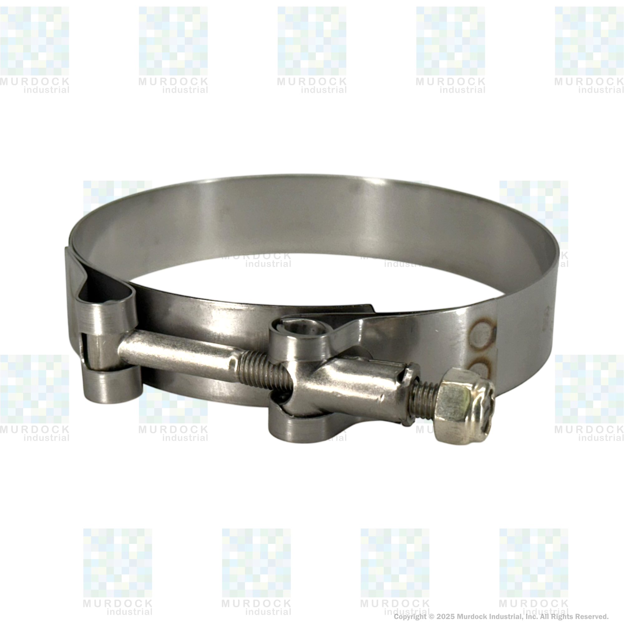 STBC450 by Dixon Valve | Style STBC | T-Bolt Clamp | 3/4" Band Width | Hose OD Range: from 4.25" to 4.56" | 300 Stainless Steel Band & Bolt