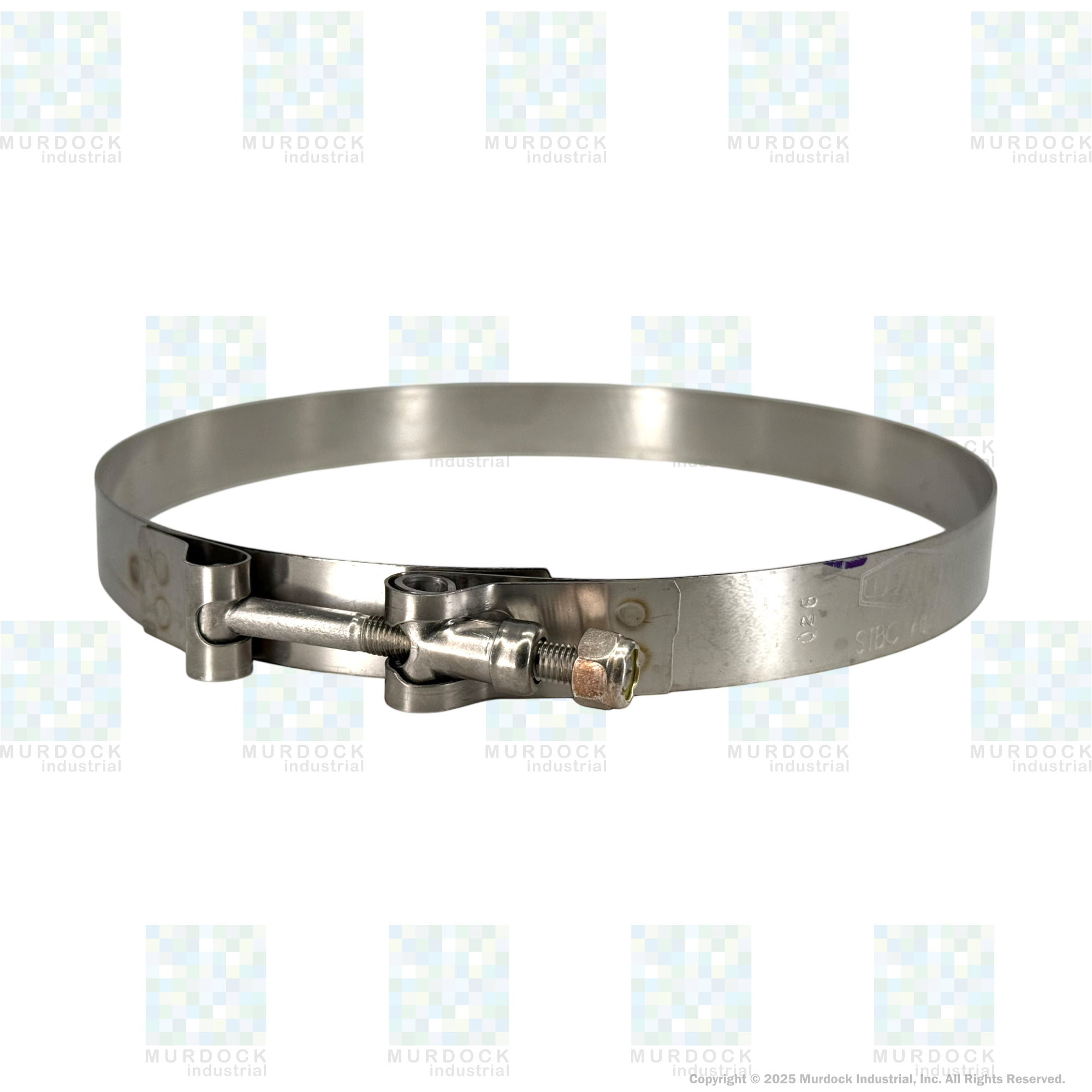 STBC575 by Dixon Valve | Style STBC | T-Bolt Clamp | 3/4" Band Width | Hose OD Range: from 5.50" to 5.81" | 300 Stainless Steel Band & Bolt