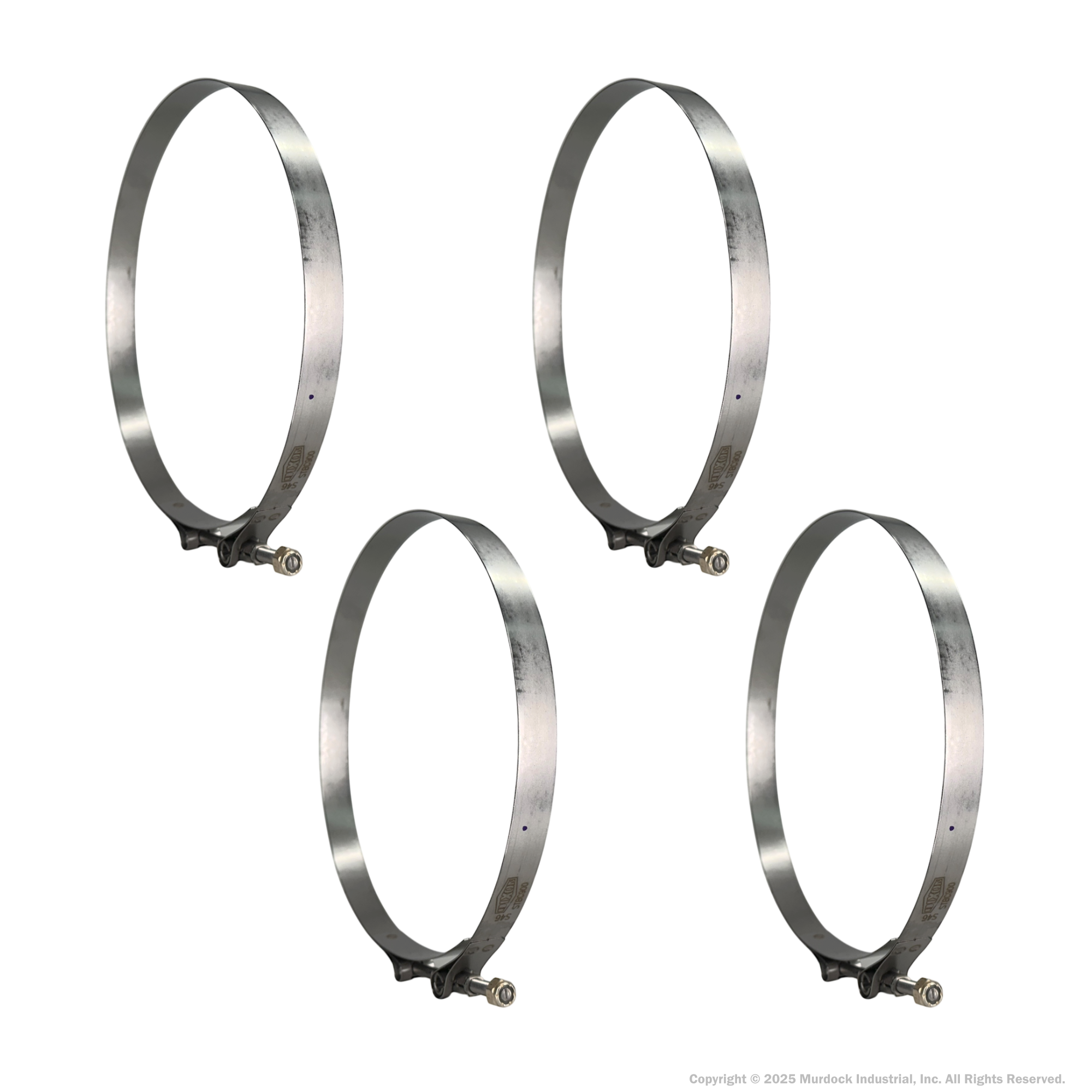 STBC800 by Dixon Valve | Style STBC | T-Bolt Clamp | 3/4" Band Width | Hose OD Range: from 7.75" to 8.06" | 300 Stainless Steel Band & Bolt