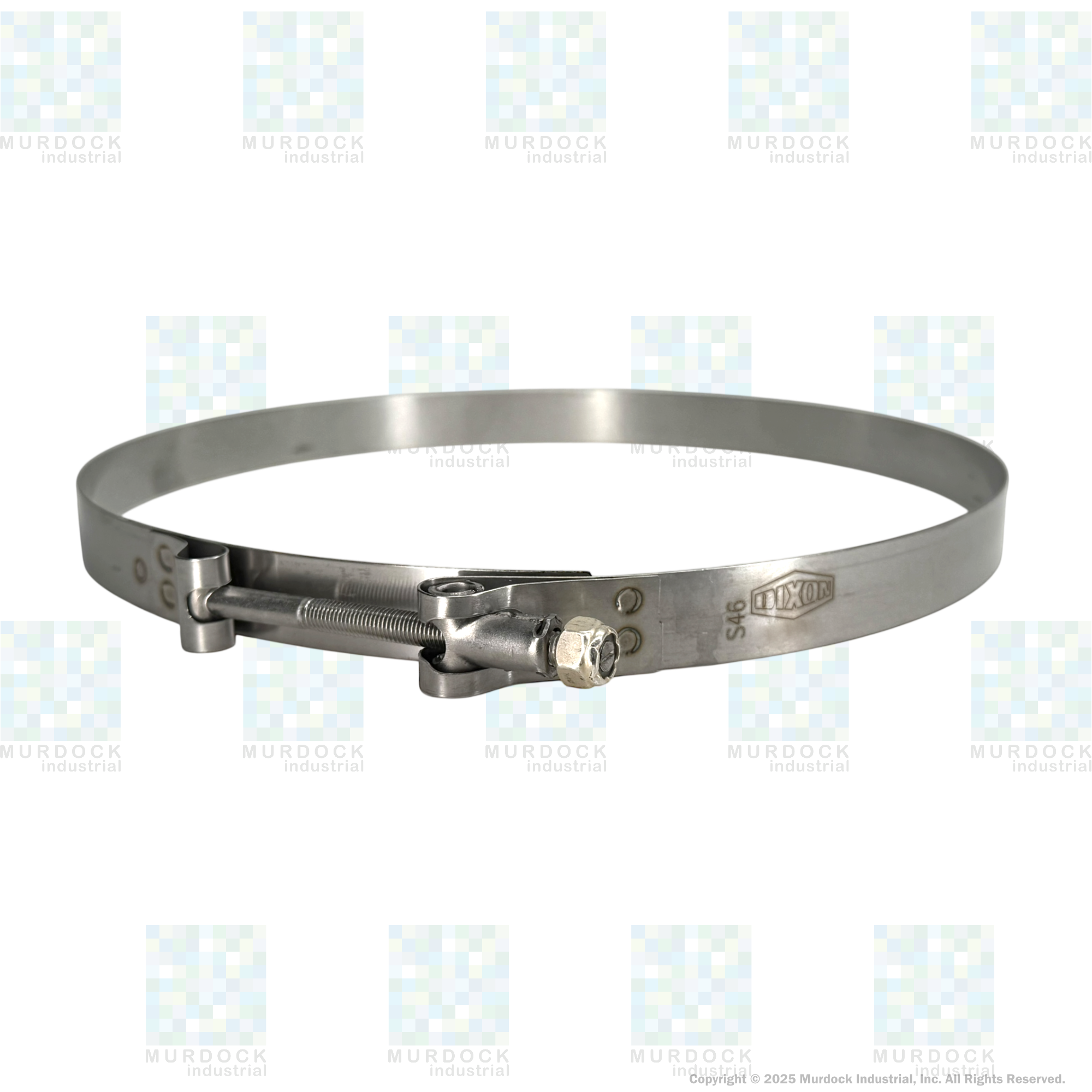STBC900 by Dixon Valve | Style STBC | T-Bolt Clamp | 3/4" Band Width | Hose OD Range: from 8.75" to 9.06" | 300 Stainless Steel Band & Bolt