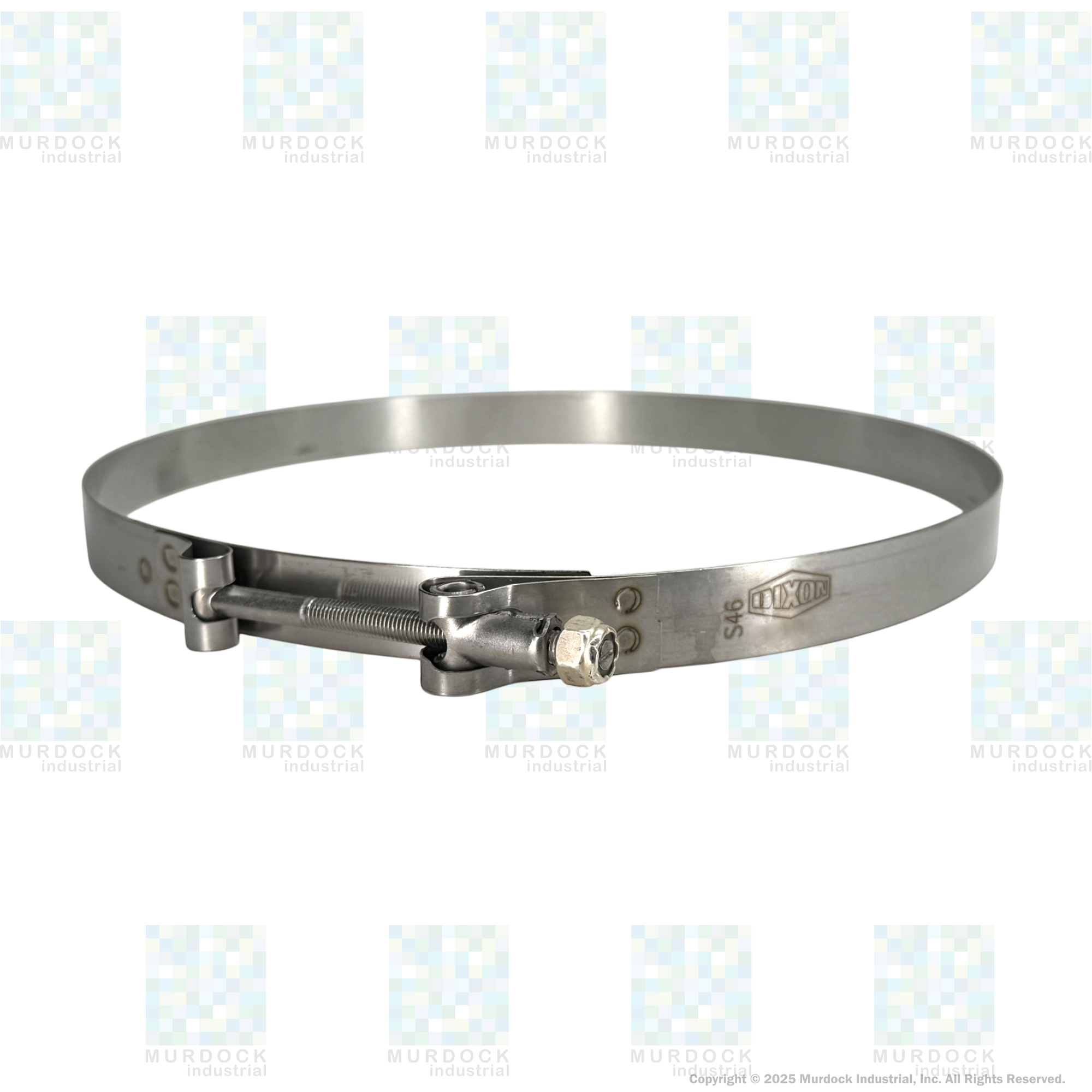 STBC950 by Dixon Valve | Style STBC | T-Bolt Clamp | 3/4" Band Width | Hose OD Range: from 9.25" to 9.56" | 300 Stainless Steel Band & Bolt