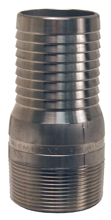 STC20A by Dixon Valve | King Combination Nipple | 1-1/2" Male BSPT x 1-1/2" Hose ID | Plated Steel