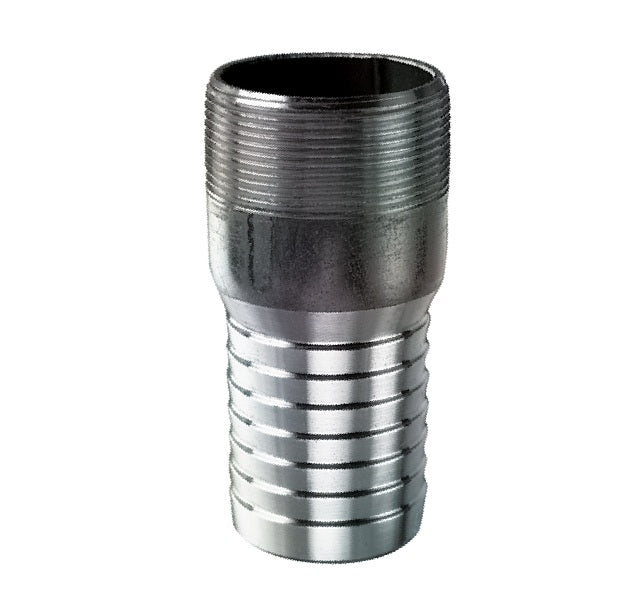 STN125 by Kuriyama | STN Series | Combination Hose Nipple | 1-1/4" Male NPT x 1-1/4" Hose Barb | Plain Steel