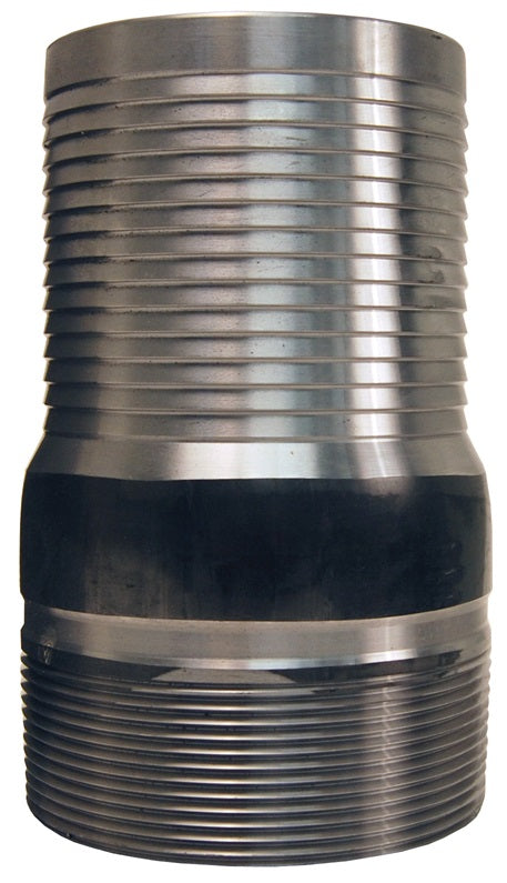 ST60 by Dixon Valve | King Combination Nipple | No Knurl | 6" Male NPT x 6" Hose ID | Unplated Steel