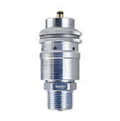 SV6506CA by ZSi-Foster | Quick Disconnect | Coaxial Coupler | 3/4" ID | Safety Coupler | Male Hose Thread | Steel