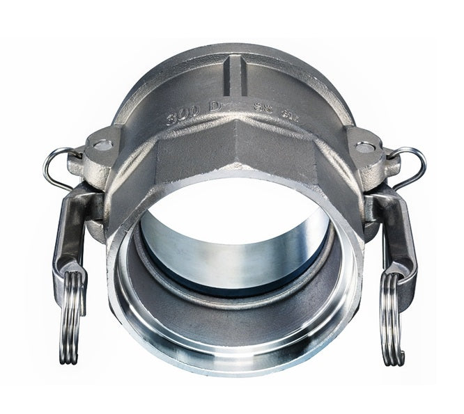 SW-SSD600 by Kuriyama | SW-SSD Series | Part D | Cam & Groove Adapter | 6" Coupler x 6" Socket Weld End | 316 Stainless Steel