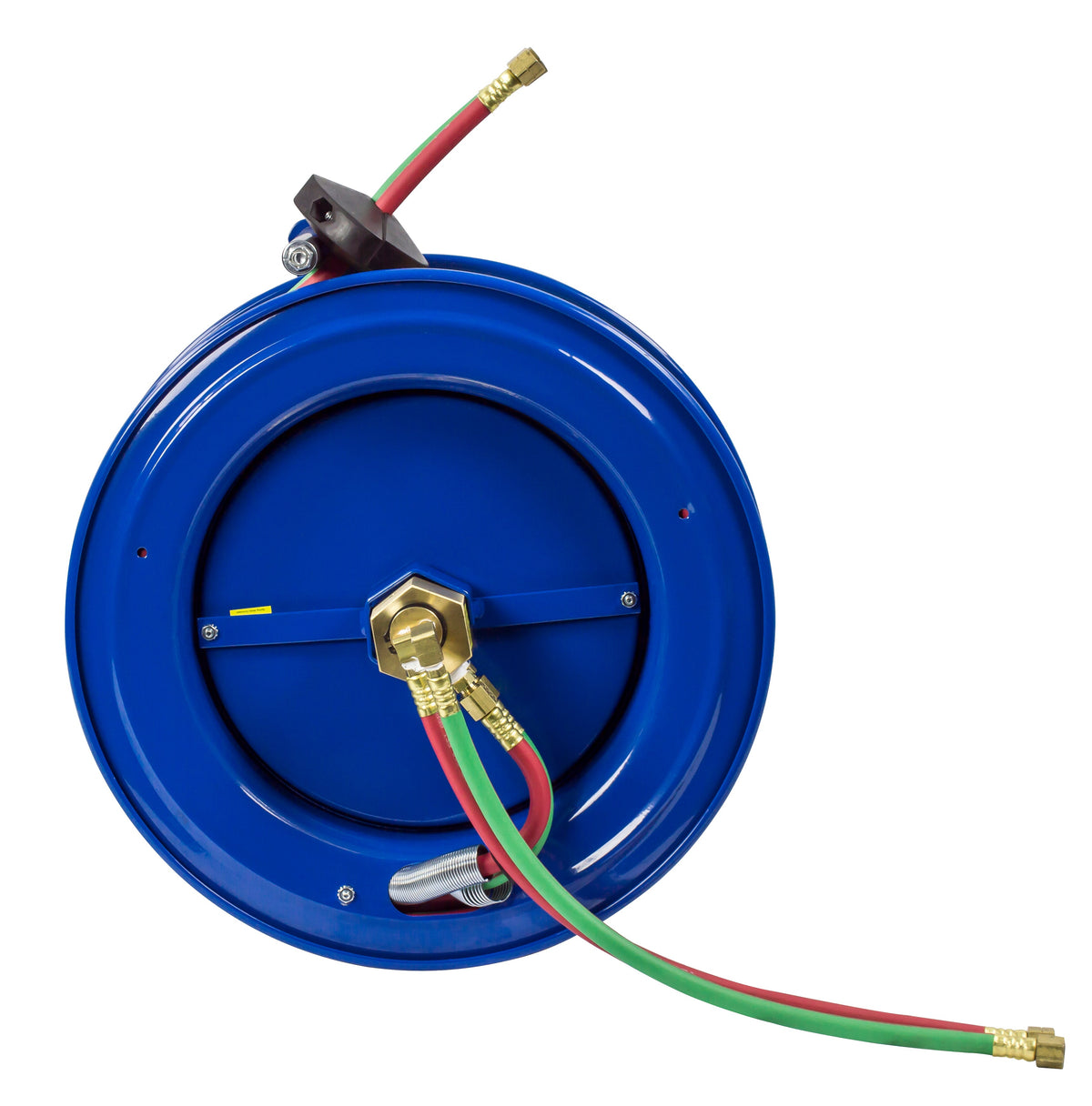 SL19WL-175 by Coxreels | SW Series | 200 PSI Dual Hose Left Side Mount Spring Driven Hose Reel for Oxy-Acetylene Welding | 1/4" Hose ID, 1/4" FNPT Inlet | Steel | 75ft Capacity, Hose Not Included
