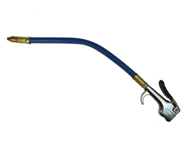 600-FF12 by Coilhose | 600 Series | Blow Gun with 12" Bendable Extension | Chrome-Plated Zinc