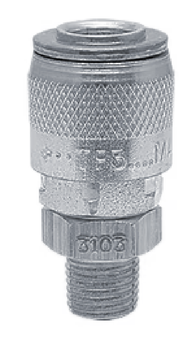 B-3JM2-S Breco by Foster | Quick Disconnect | J Series | 3/8" Automatic Socket | 1/4" Male NPT Thread | Straight | Steel