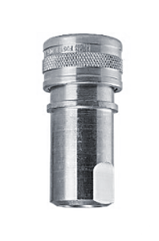 4DSF4-SS Breco by Foster | DS Series | Two Way Shut-Off | Quick Disconnect | 1/2" Socket x 1/2" Female NPT Thread | Straight | 303 Stainless Steel