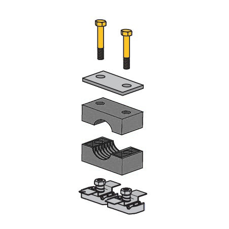 S5021Z-AL by ZSi-Foster | Strut Mount Beta Clamp | Standard Series | For 1" Pipe | Aluminum