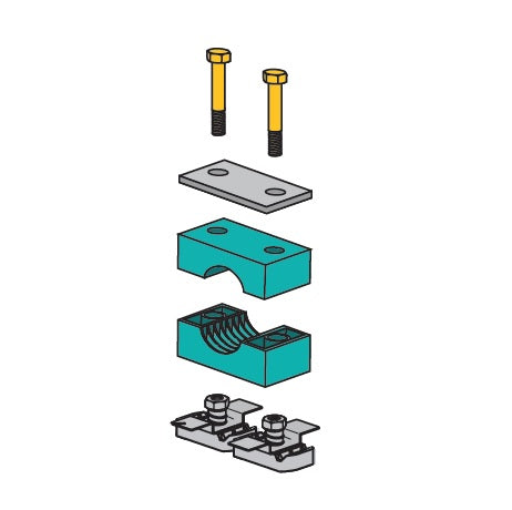 S3014Z by ZSi-Foster | Strut Mount Beta Clamp | Standard Series | For 1/2" Pipe | Polypropylene/Steel