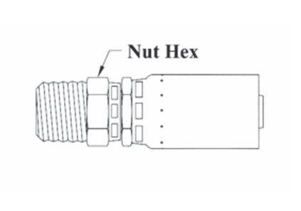T04-4X4 by Couplamatic | T Series Coupling | 1/4" Hose ID x 1/4-18 Thread Size Male Swivel NPTF | Straight | Trivalent Zinc Plating | Pack of 10