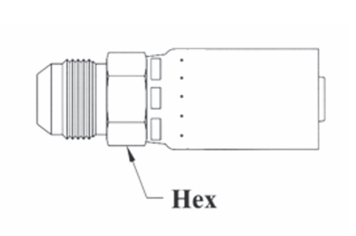 T08-12X12 by Couplamatic | T Series Coupling | 3/4" Hose ID x 1-1/16x12 Thread Size JIC 37° Male Solid | Straight | Trivalent Zinc Plating | Pack of 5