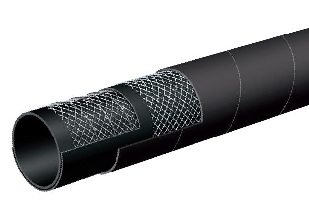 T202AA800X25 Alfagomma by Kuriyama | T202AA Evolution Series | General Purpose Water Suction & Discharge Hose | 8" ID | 8.70" OD | 150 PSI | Black | 25ft