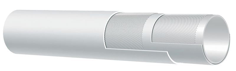 T350LL100X200 Alfagomma by Kuriyama | Premium Paper Mill/Creamery Wash Down Hose | No Nozzle | White | 1" ID | 1.46" OD | 225 PSI | 200ft Length