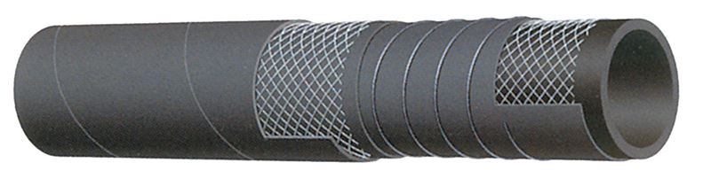 T614AA400X100 Alfagomma by Kuriyama | T614AA Series | Hot Tar & Asphalt Suction & Discharge Hose | 4" ID | 4.80" OD | 150 PSI | Black | 100ft Length