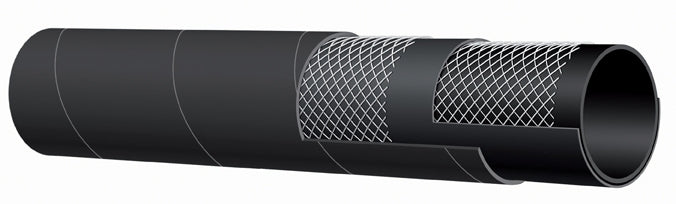 T6D1AA400X100 Alfagomma by Kuriyama | T6D1AA Series | Oil Rigger / Frack Discharge Hose | 4" ID | 4.72" OD | 400 PSI | Black | 100ft Length