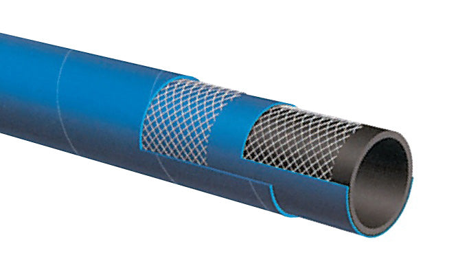 T758AE150X100 Alfagomma by Kuriyama | T758AE Series | Plaster, Grout & Concrete Hose | 1-1/2" ID | 2.28" OD | 800 PSI | Blue | 100ft Length