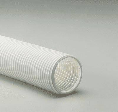 3.5-T-7-White-50 by Flexaust | #8881035050 | T-7 White Series | Dust, and Material Handling Duct Hose | 3.5 inch | 50ft
