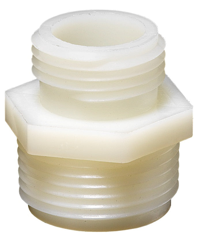 TA772 by Dixon Valve | Tuff-Lite® | Garden Hose Adapter | 3/4" Male GHT x 1/4" Male NPT | Nylon | Pack of 50