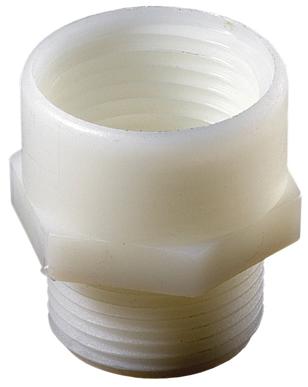 TA974 by Dixon Valve | Tuff-Lite® | Garden Hose Adapter | 3/4" Female GHT x 1/2" Male NPT | Nylon | Pack of 50