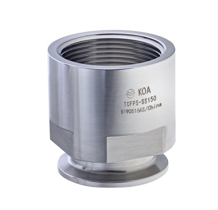 TCFPS-SS250200 by Kuriyama | TCFPS-SS Series | Sanitary Adapter | 2-1/2" Tri-Clamp End x 2" Female NPT | 316 Stainless Steel