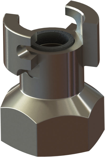 TF-3 by Campbell Fittings | Double-Lock Coupling | Thor interchange | 3/4" Female NPT Thread x 3/4" Thor Interchange | Straight | Plated Steel