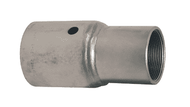 TF20WF2-80 Dixon Valve Carbon Steel Tubular External Swage Stem with a Female NPT End - 1-1/4" Hose ID - Hose OD Range from 1-49/64" to 1-56/64"