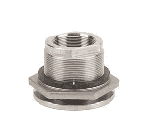 TF220SS by Banjo | IBC Tank Accessories | 2" Bulkhead Tank Fitting | Hole Size: 3-1/4" | 300 PSI | 316 Stainless Steel