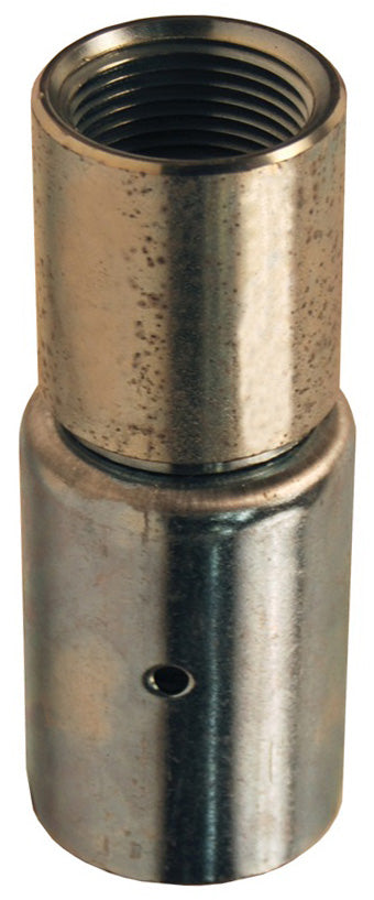 TF16WF1-80 by Dixon Valve | Holedall® External Swage Stem | Female End | Tubular Type | 1" Female NPT | Hose OD: From 1-30/64" to 1-34/64" | Plated Carbon Steel